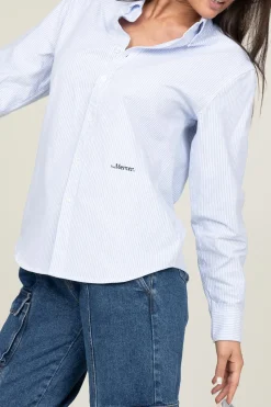 Recycled Cotton Blouse The Oxford | Blue... | Mercer | Little Soho
