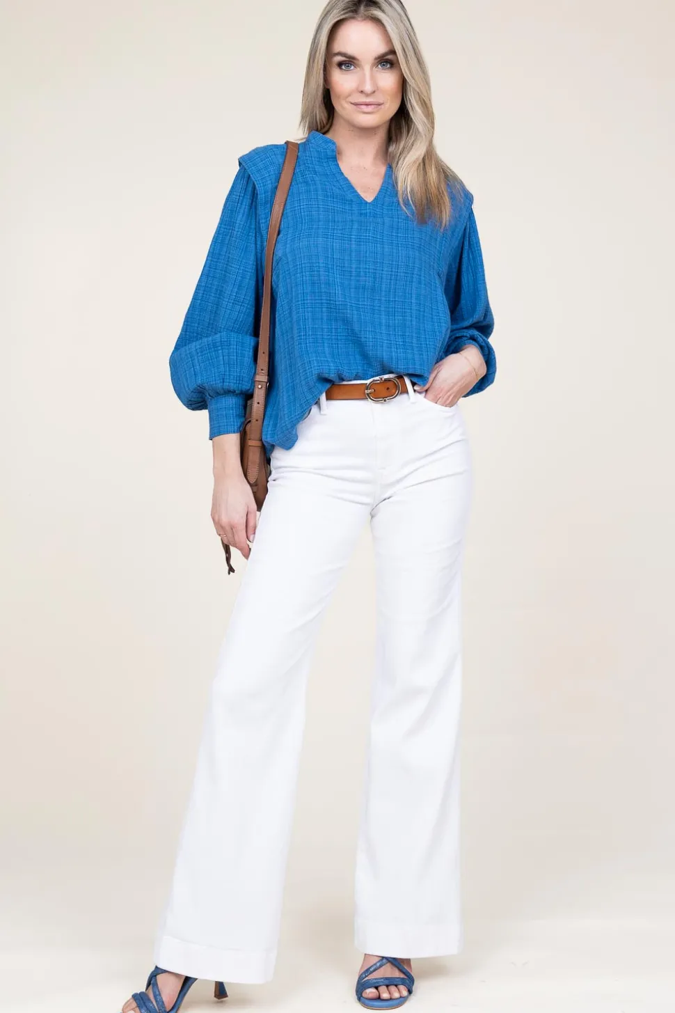 Sandals With Heel Ranchero | Blue... | Toral | Little Soho