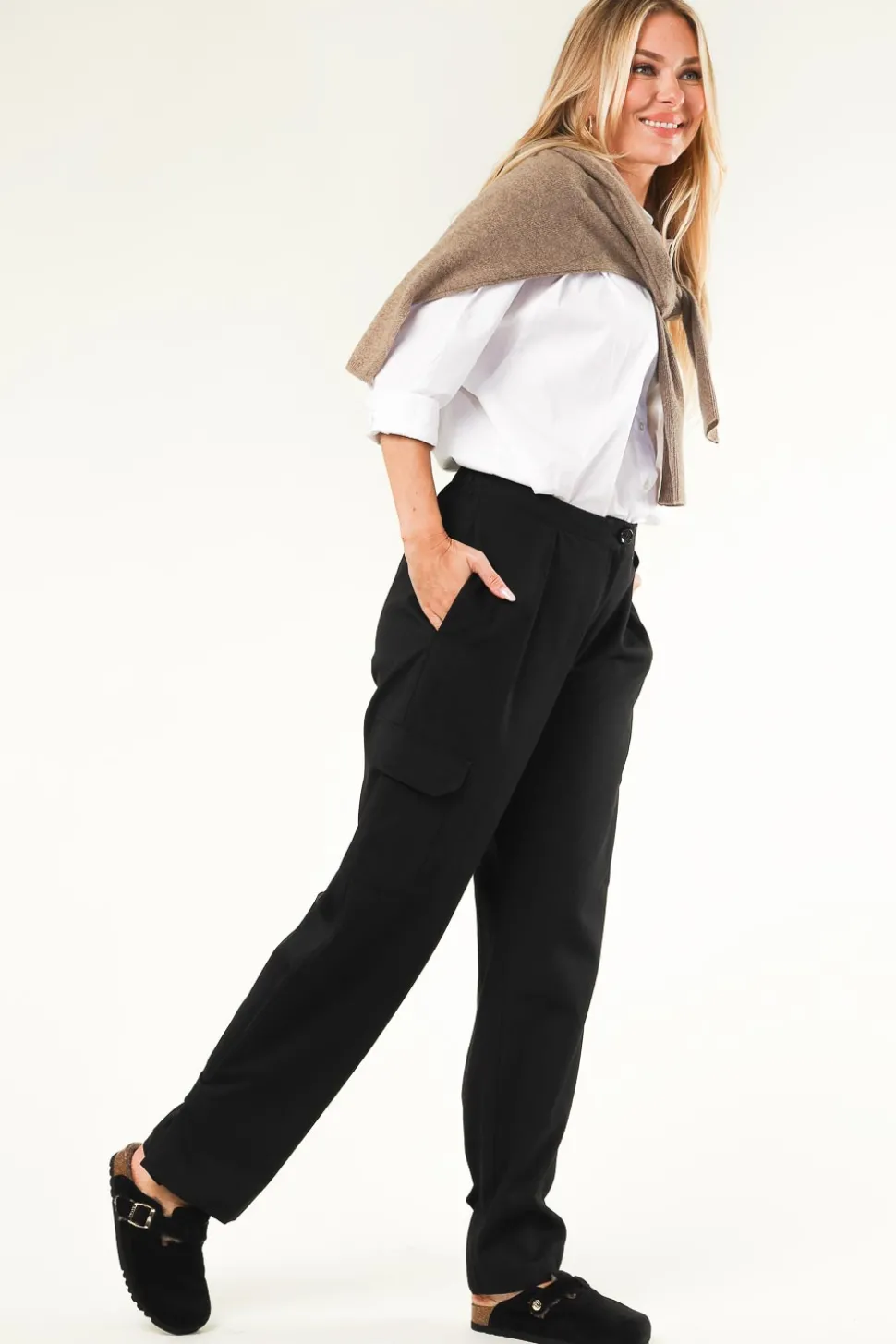 Sandals With Sheep Wool Fae | Black... | Scholl | Little Soho