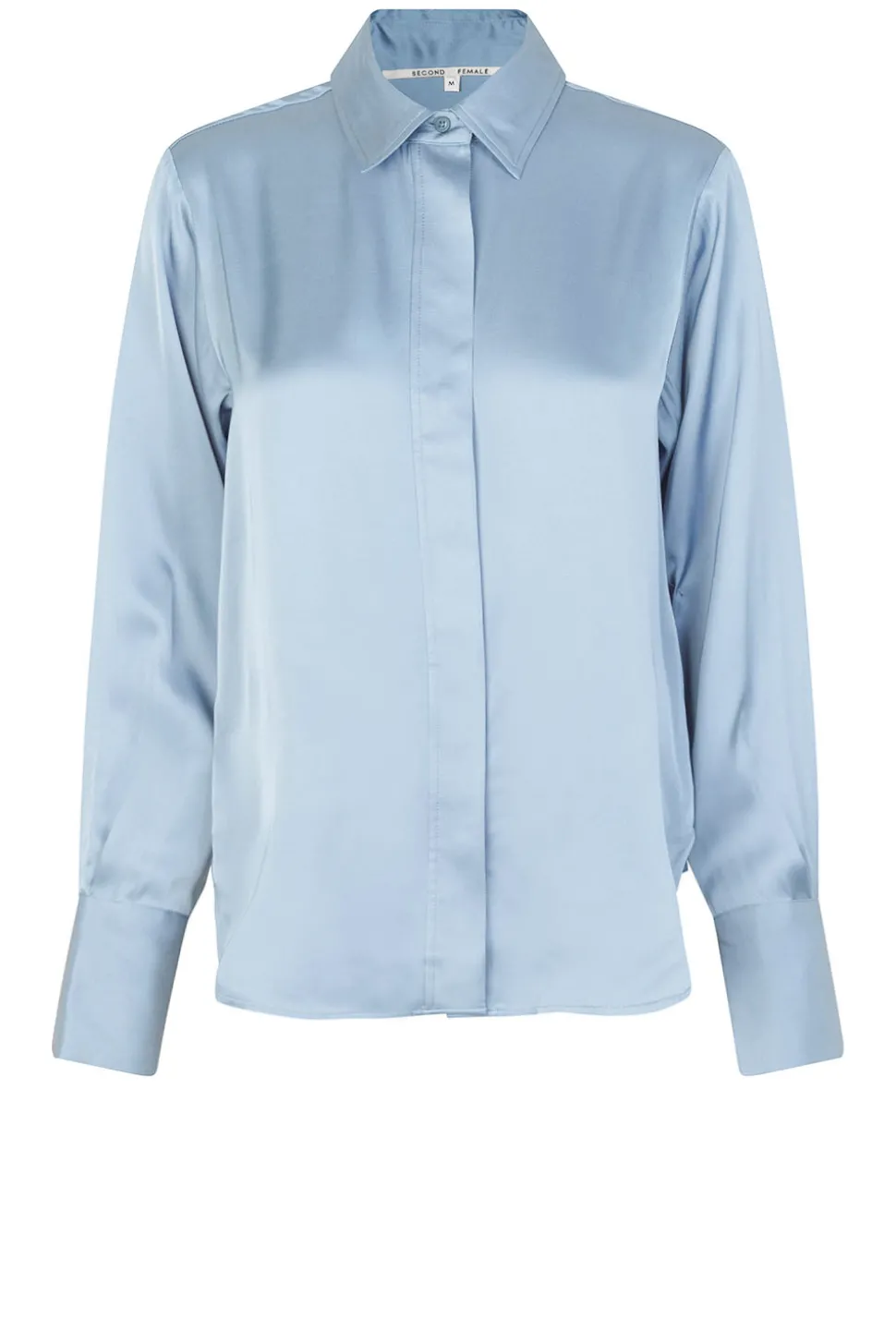 Satin Blouse Galla | Blue... | Second Female | Little Soho