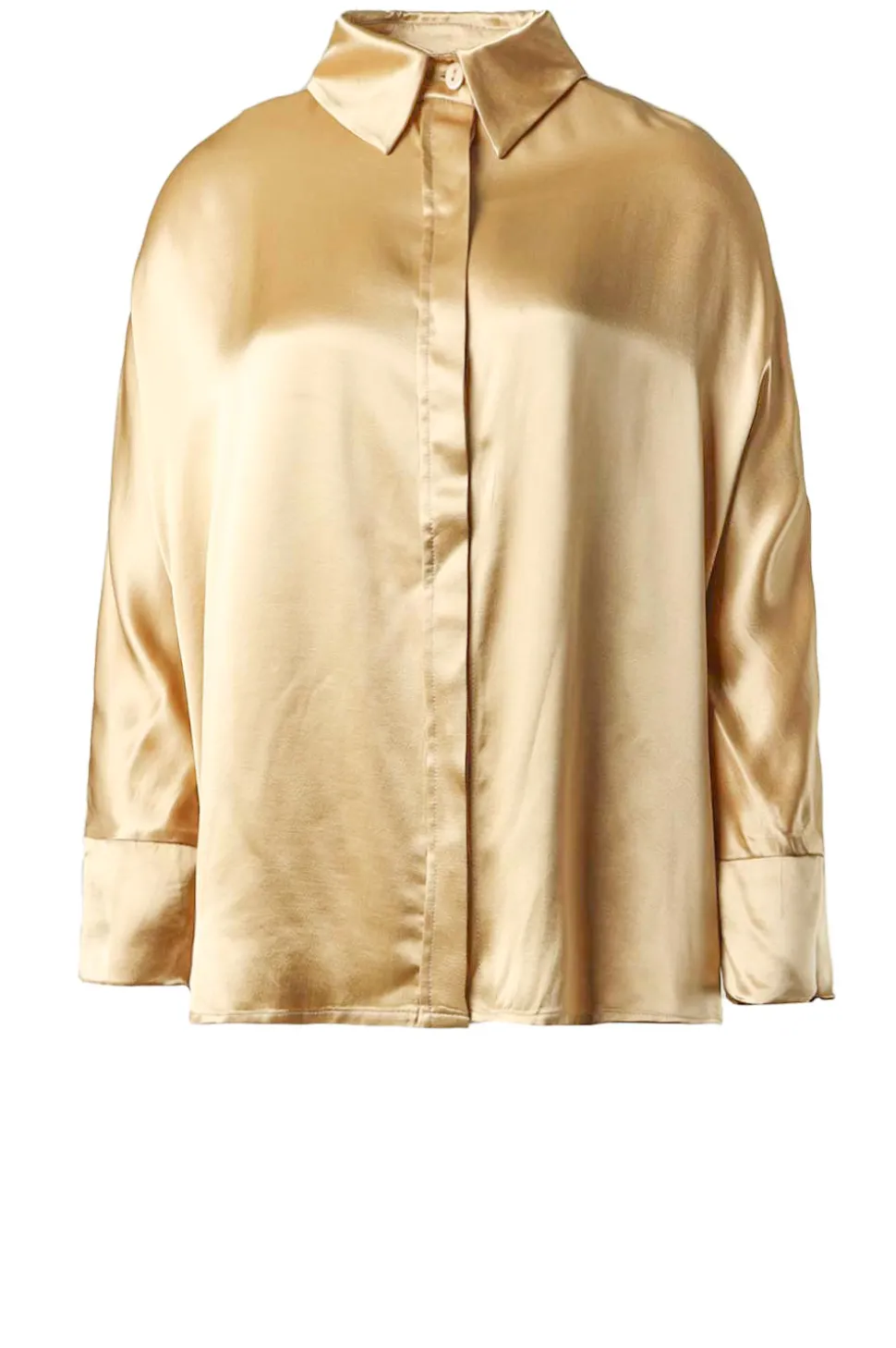 Satin Blouse Maia | Gold... | Greek Archaic Kori | Little Soho