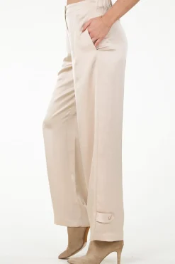 Satin Cargo Pants Harlow | Beige... | Dante 6 | Little Soho