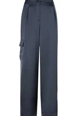 Satin Cargo Pants Harlow | Blue... | Dante 6 | Little Soho