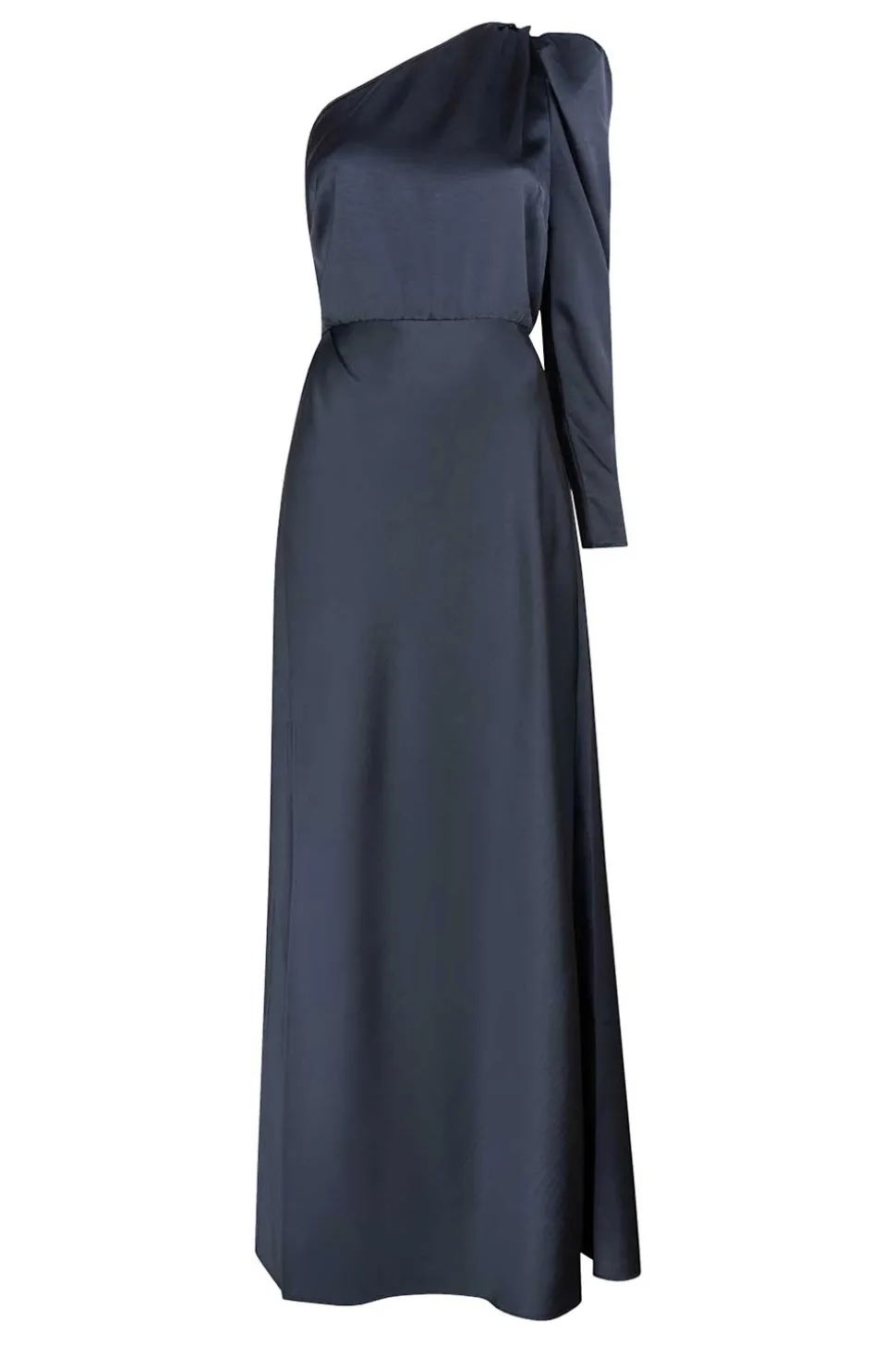 Satin One-Shoulder Dress Penrith | Blue... | Dante 6 | Little Soho