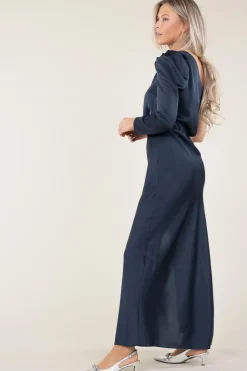 Satin One-Shoulder Dress Penrith | Blue... | Dante 6 | Little Soho
