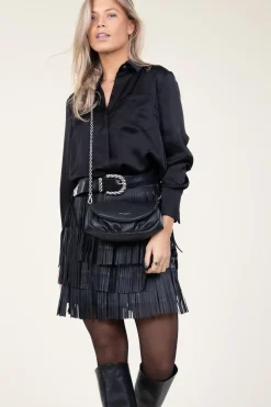 Satin Oversized Blouse Louda | Black... | Dante 6 | Little Soho