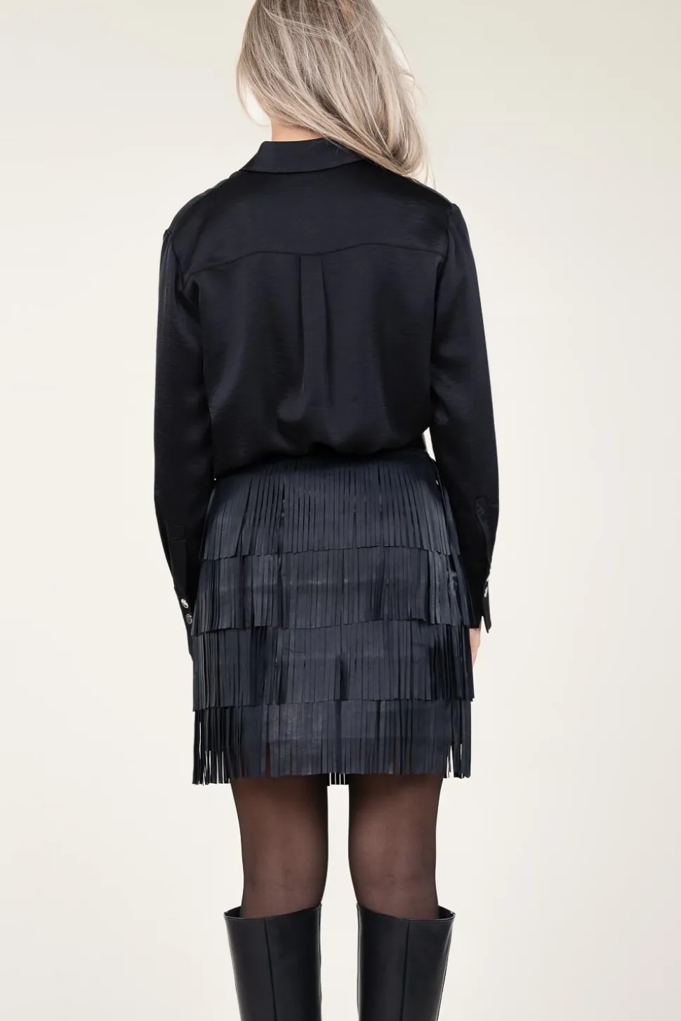 Satin Oversized Blouse Louda | Black... | Dante 6 | Little Soho