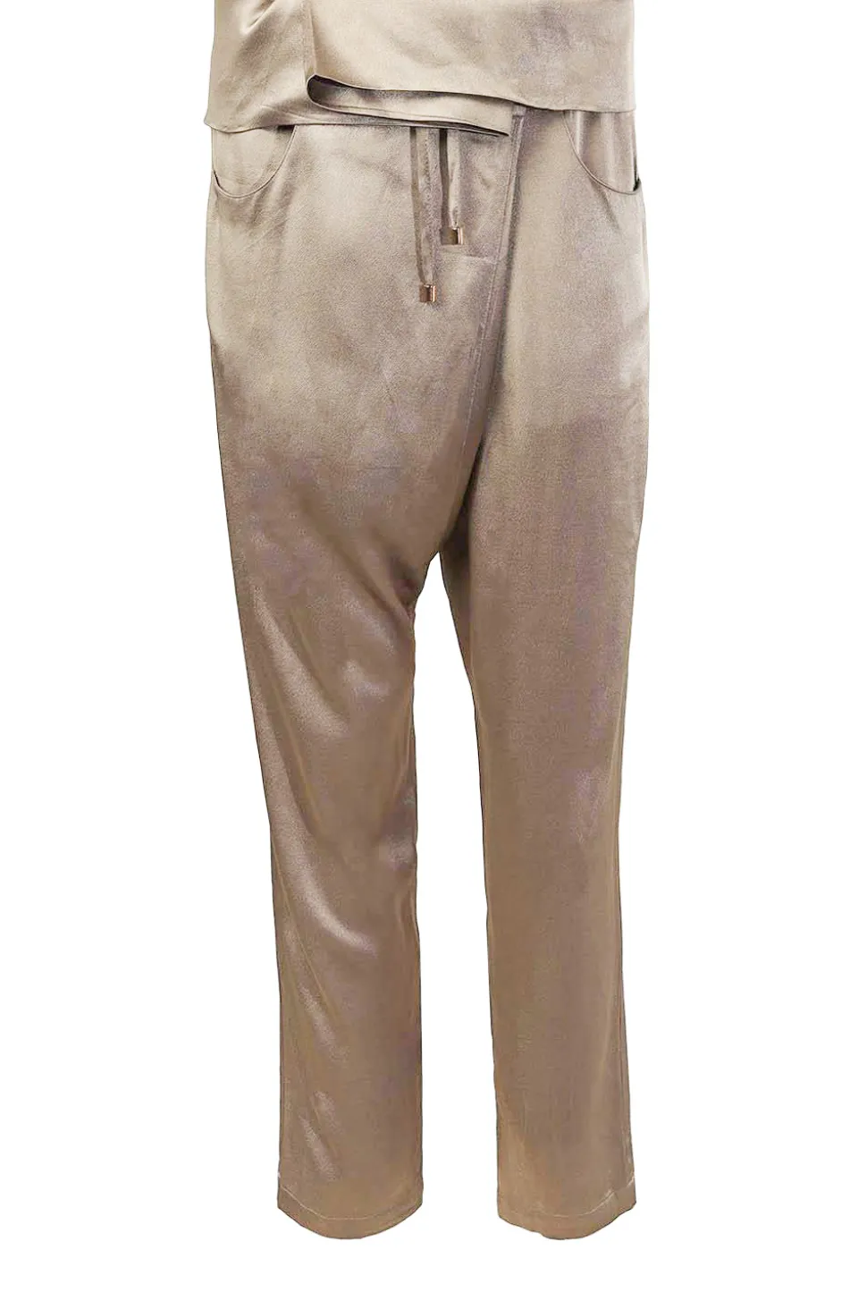Satin Pants Salsa | Green... | Mes Demoiselles | Little Soho