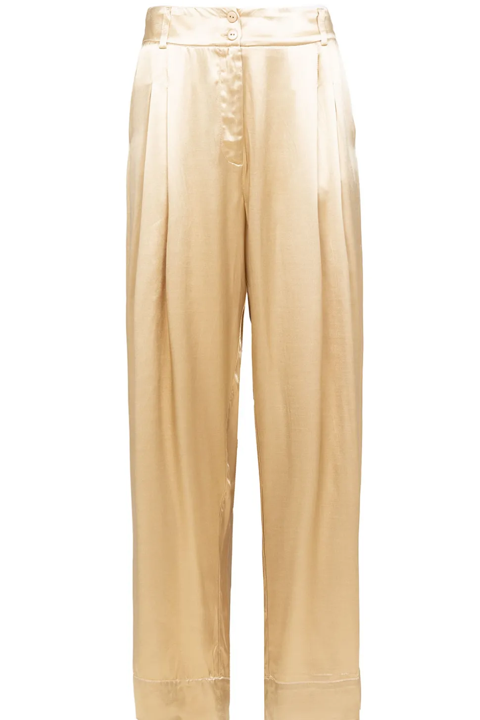 Satin Pants San Remo | Gold... | Greek Archaic Kori | Little Soho