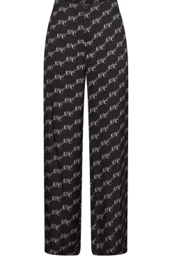 Satin Pants With Logo Line | Black... | Co'Couture | Little Soho