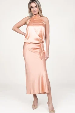 Satin Skirt Barcelona | Blush... | March23 | Little Soho