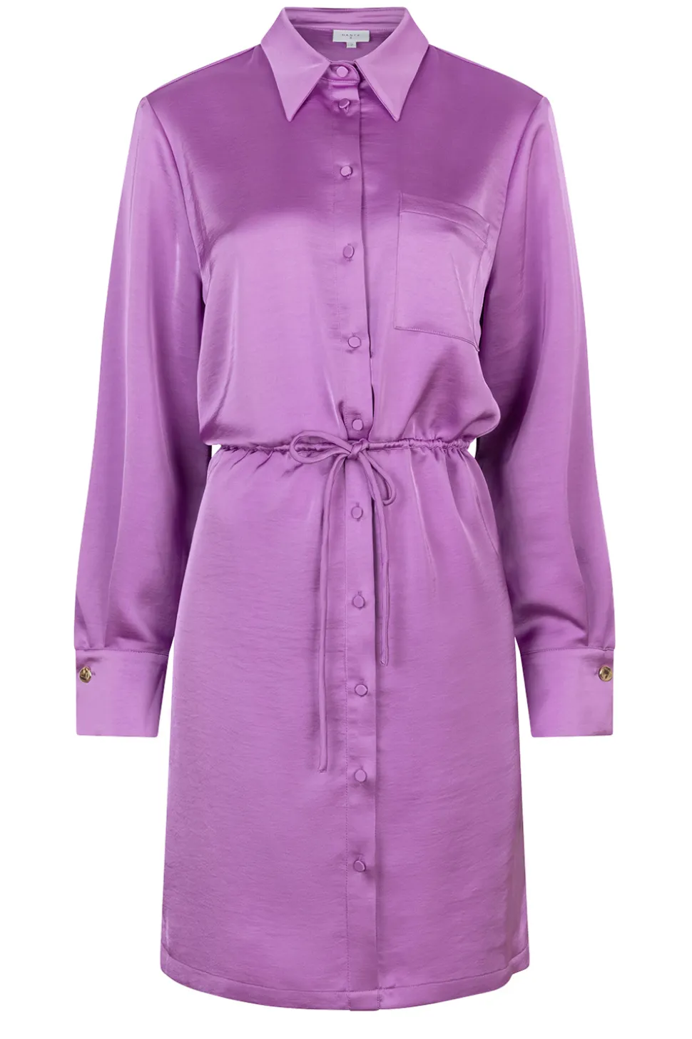 Satin Stretch Dress Nicola | Pink... | Dante 6 | Little Soho