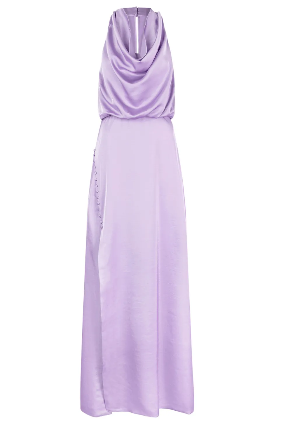 Satin Stretch Maxi Dress Marryme | Purple... | Dante 6 | Little Soho