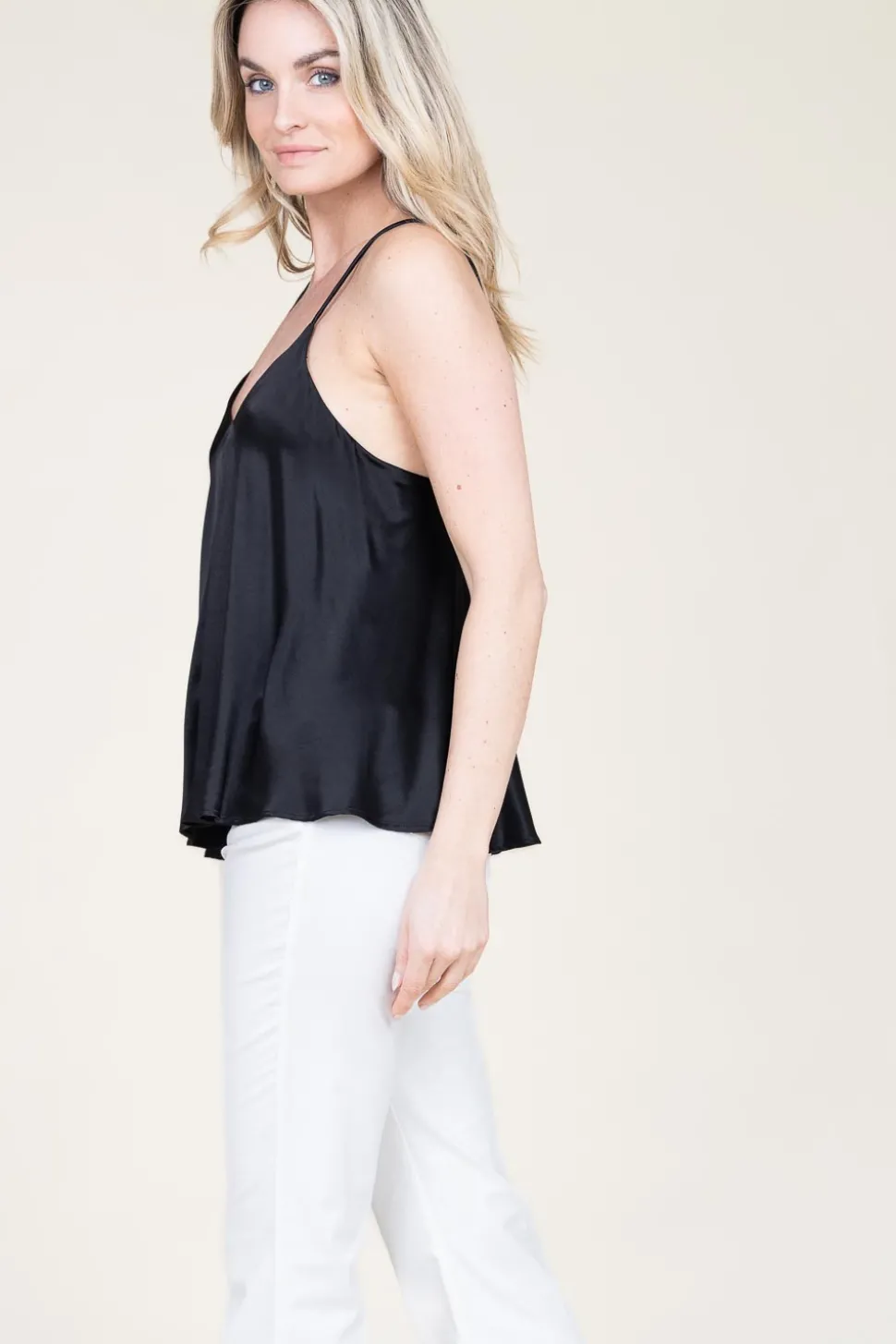 Satin Top Andelusia | Black... | Greek Archaic Kori | Little Soho