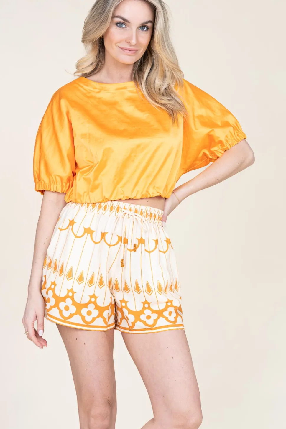 Satin Top Fez | Orange... | March23 | Little Soho