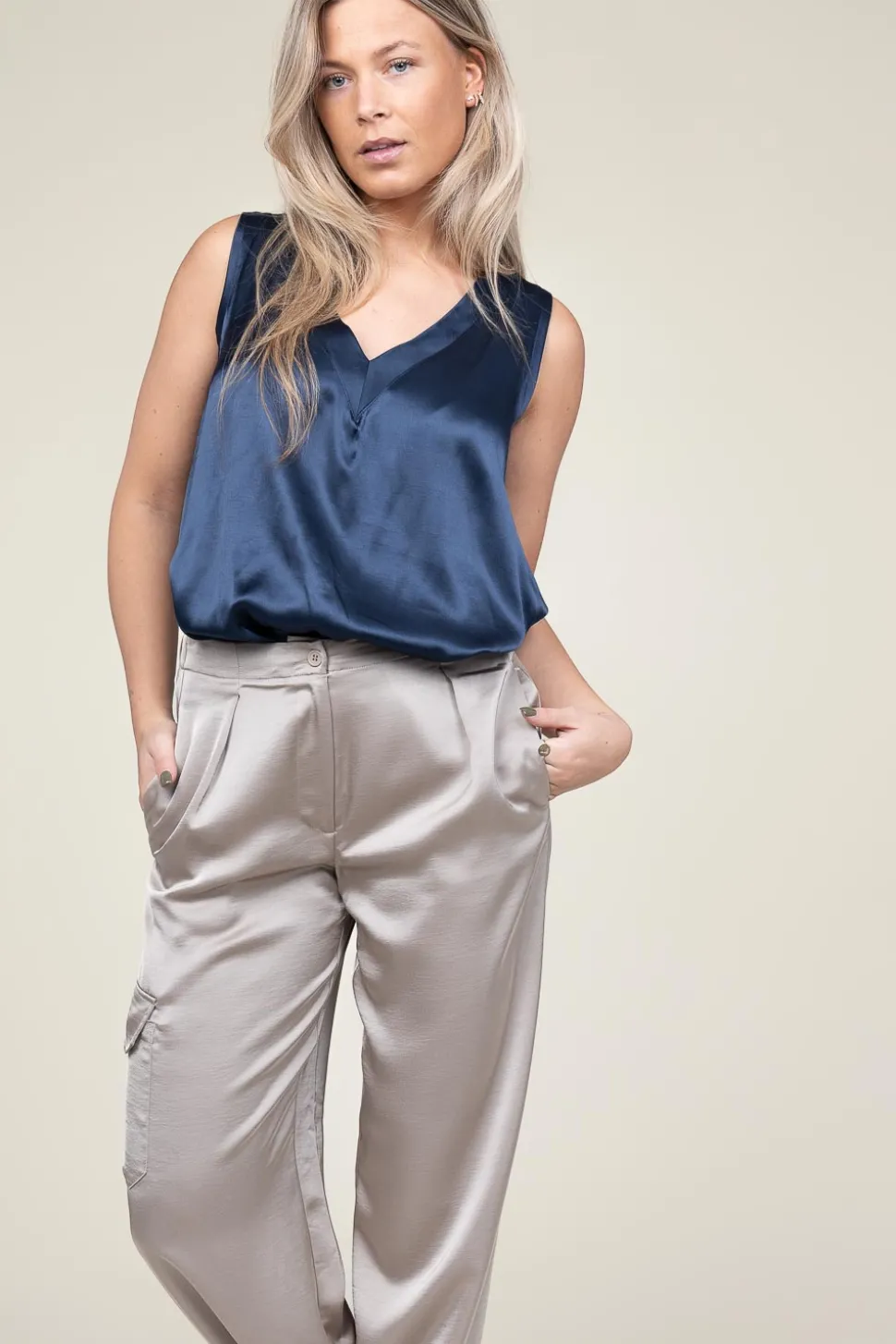 Satin Top Monte Carlo | Blue... | Greek Archaic Kori | Little Soho
