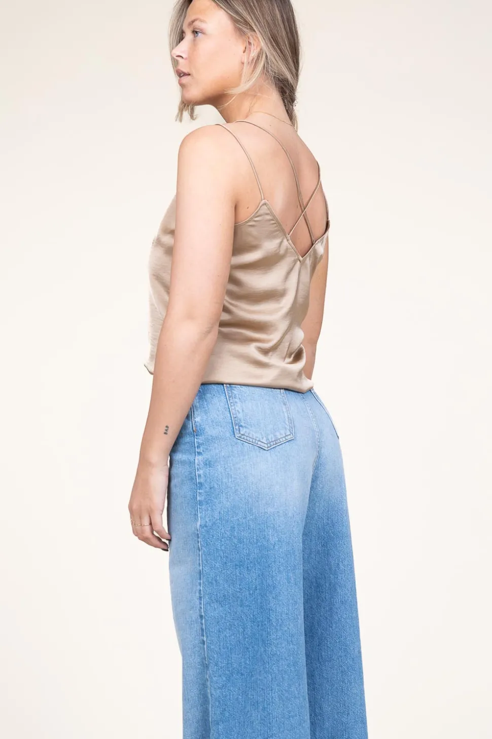 Satin Top Obu | Beige... | Dante 6 | Little Soho