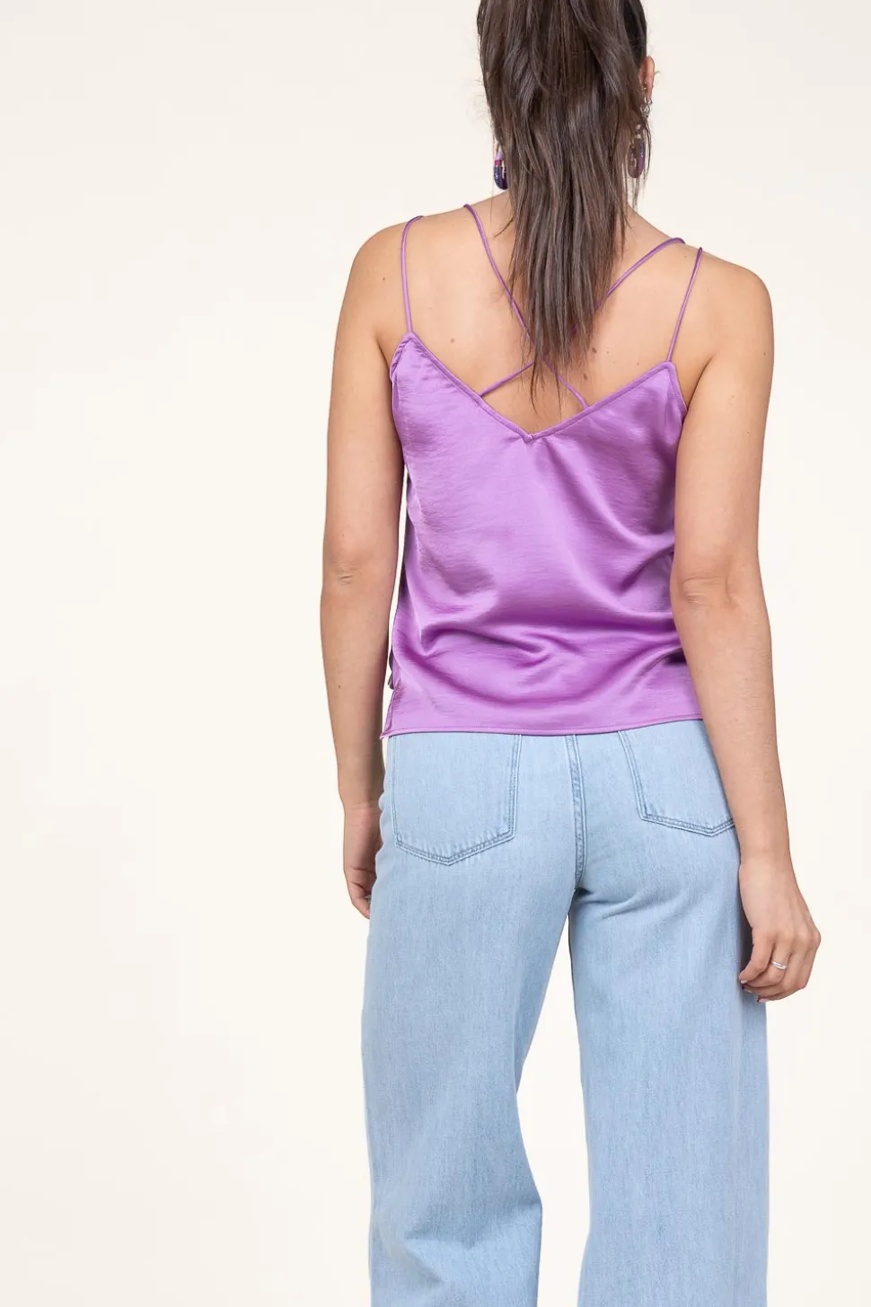 Satin Top Obu | Purple... | Dante 6 | Little Soho