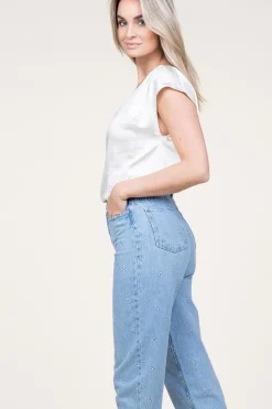 Satin V-Neck Top Oriana | White... | Aaiko | Little Soho