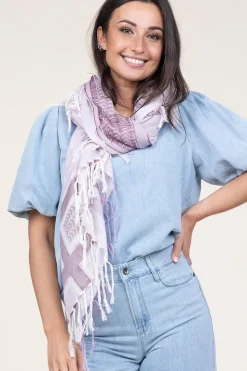 Scarf With Print Marakesch | Purple... | Moment Amsterdam | Little Soho