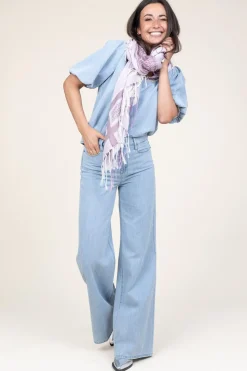Scarf With Print Marakesch | Purple... | Moment Amsterdam | Little Soho