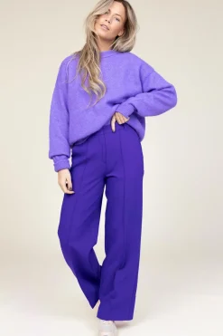 Scuba Stretch Trousers Neva | Purple... | Dante 6 | Little Soho