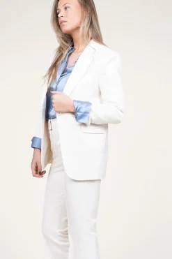 Shiny Blazer Amilla | White... | Aaiko | Little Soho