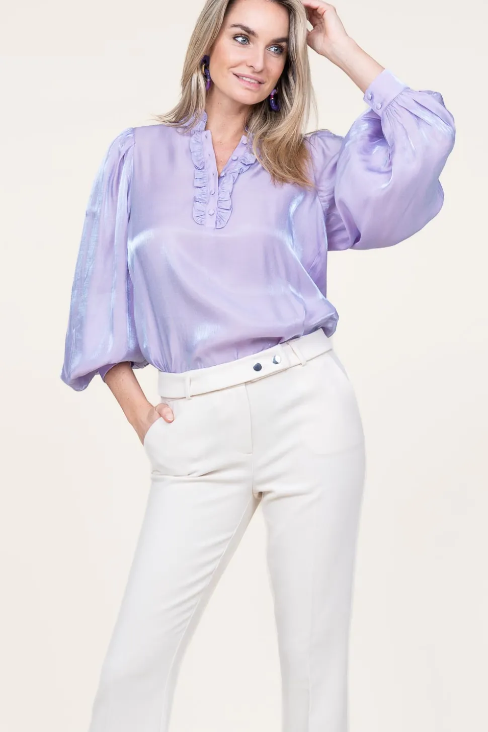 Shiny Top Tamari | Purple... | Aaiko | Little Soho