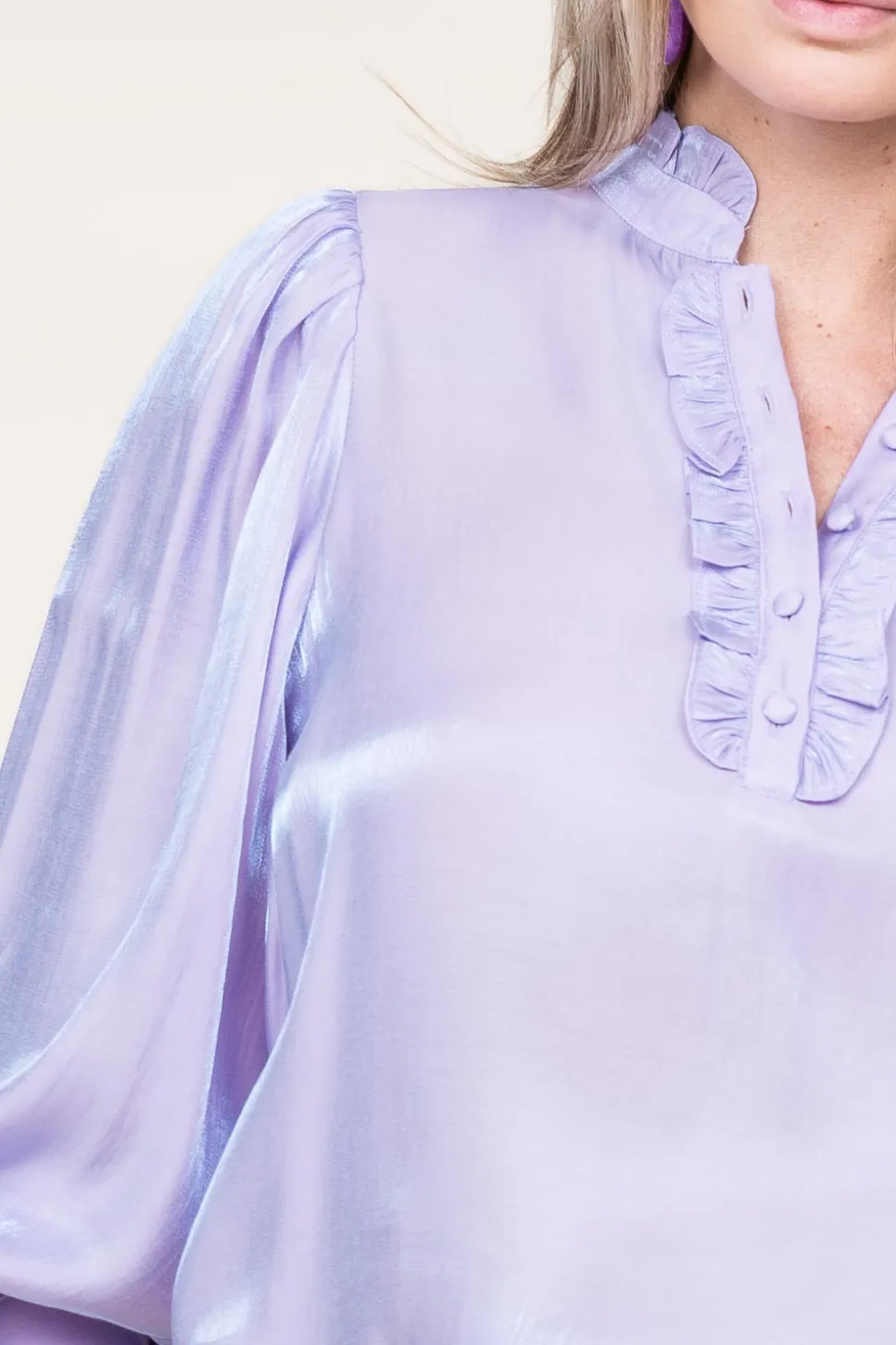 Shiny Top Tamari | Purple... | Aaiko | Little Soho