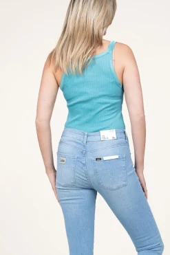 Silk Rib Top Faith | Blue... | Cc Heart | Little Soho