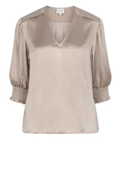 Silk Top Cascais | Taupe... | Dante 6 | Little Soho