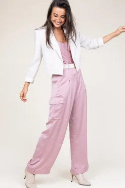 Silk Trousers Cary | Pink... | Ba&Sh | Little Soho