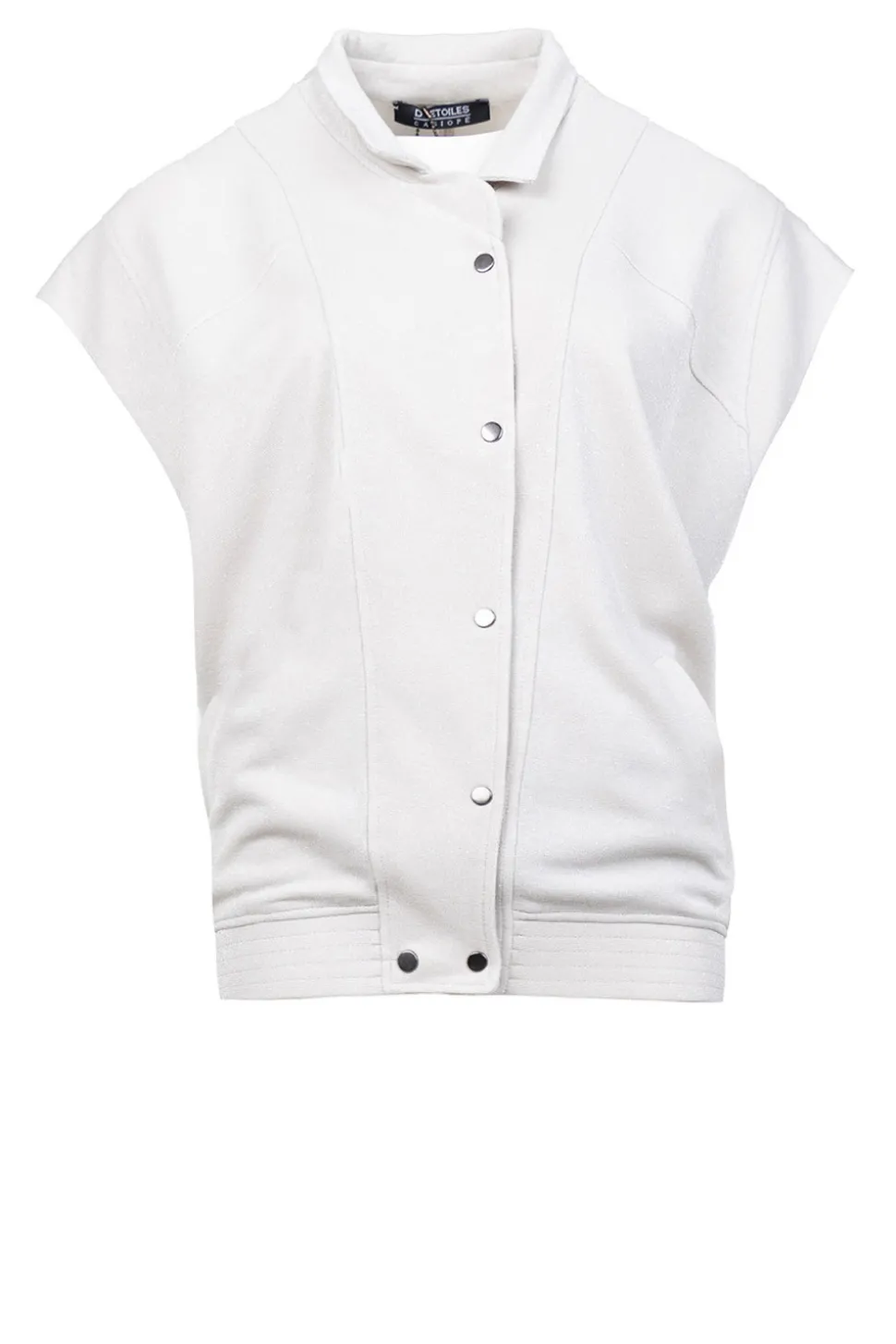 Sleeveless Bomber With Lurex Geveva | Natural... | D-Etoiles Casiope | Little Soho