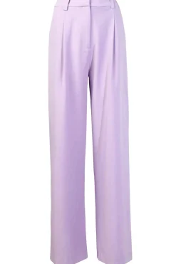 Slim Fit Pleated Trousers Julio | Purple... | Suncoo | Little Soho
