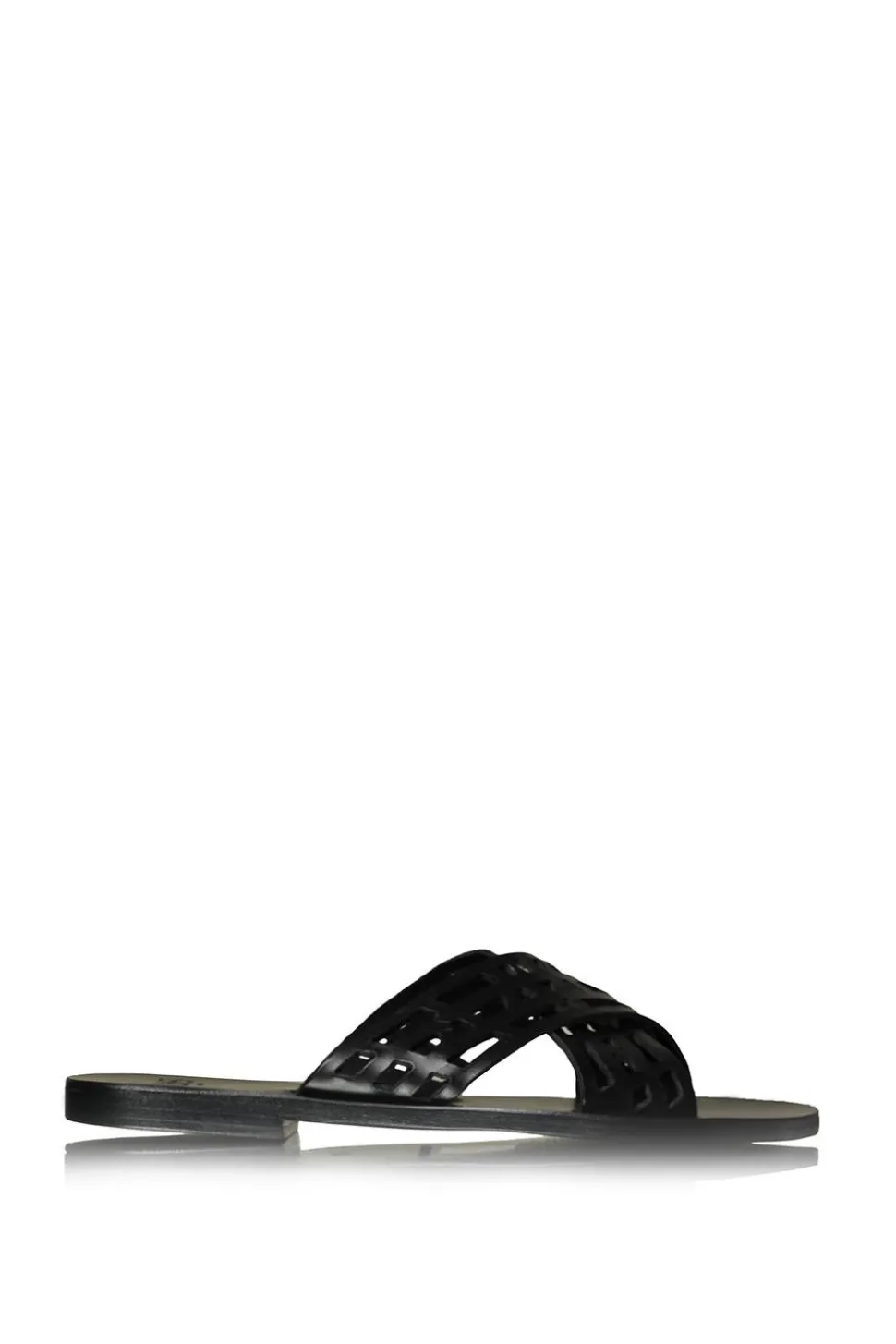 Slippers With Openwork Details Kardiani | Black... | Zoes | Little Soho