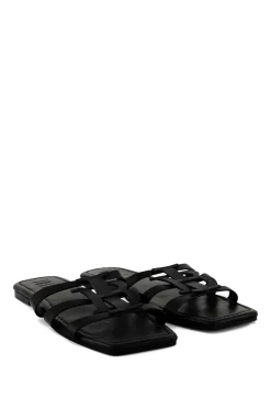 Slipper With Logo Annabel | Black... | Ibana | Little Soho