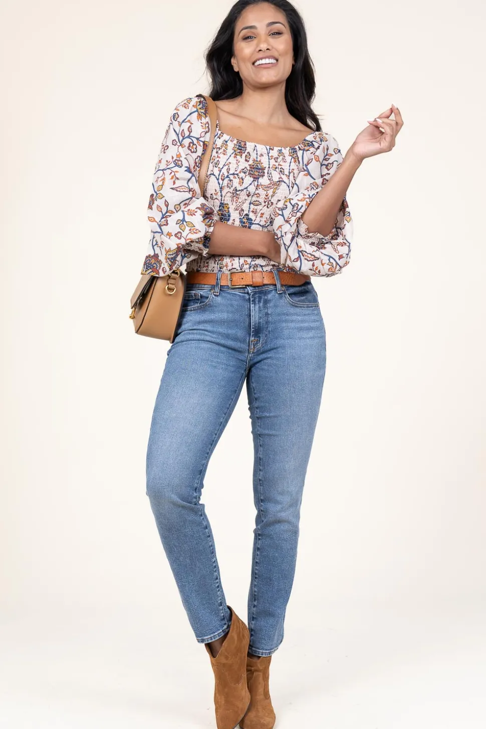 Smocked Top Marla | Natural... | Stella Forest | Little Soho