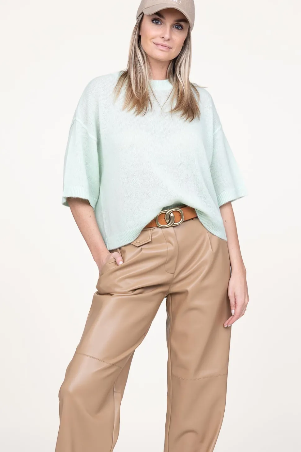 Soft Alpaca Blend Sweater Hiaru | Green... | Dante 6 | Little Soho