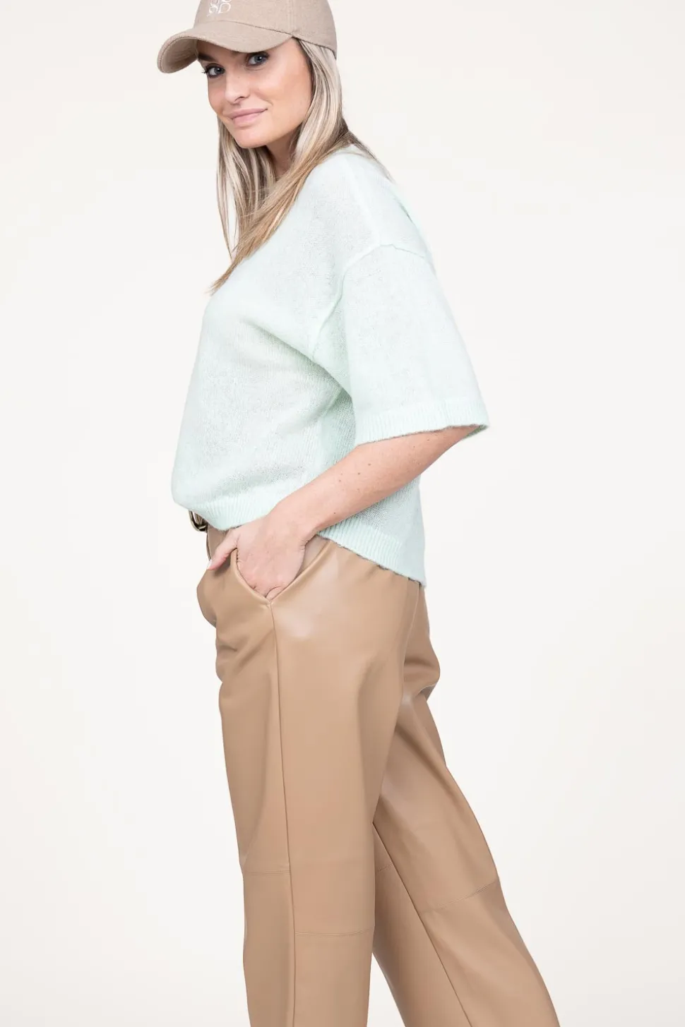 Soft Alpaca Blend Sweater Hiaru | Green... | Dante 6 | Little Soho