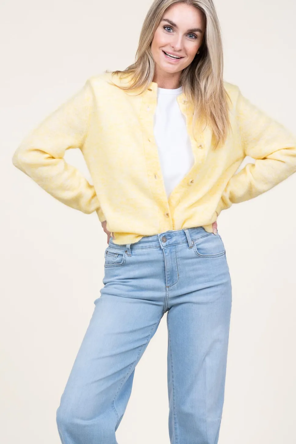 Soft Cardigan Brooke | Yellow... | Second Female | Little Soho