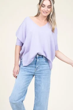 Soft Cashmere Sweater Kate | Purple... | Absolut Cashmere | Little Soho