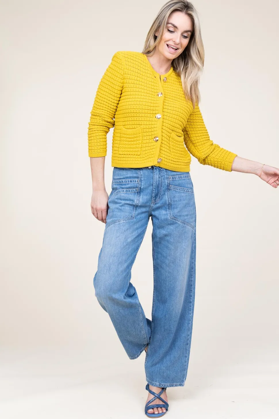 Soft Cotton Jeans Mima | Blue... | Ba&Sh | Little Soho