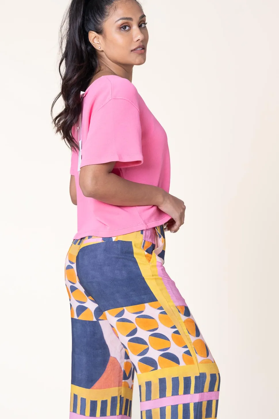 Soft Cropped Top Hapylife | Pink... | American Vintage | Little Soho