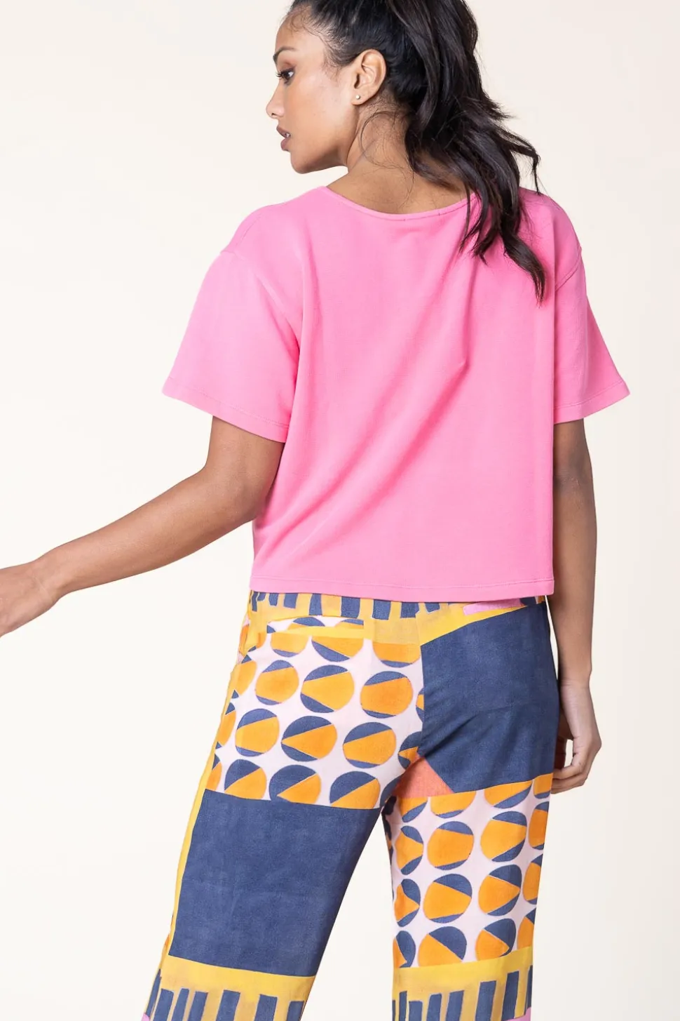 Soft Cropped Top Hapylife | Pink... | American Vintage | Little Soho