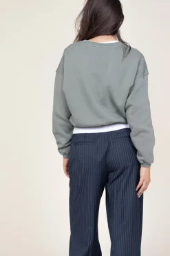 Soft Fleece Sweater Izubird | Green... | American Vintage | Little Soho