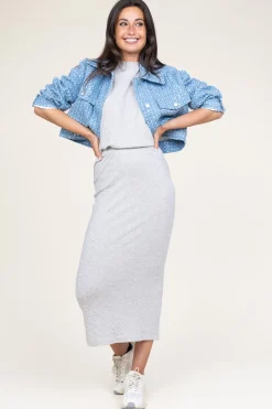 Soft Jersey Midi Skirt Ruzy | Grey... | American Vintage | Little Soho