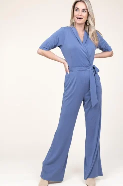 Soft Modal Jumpsuit Rodas | Blue... | Aaiko | Little Soho