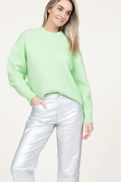 Soft Mohair Ribbed Sweater Brooke | Green... | Second Female | Little Soho