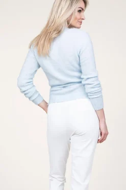 Soft Mohair Wrap Sweater Brookline | Blue... | Second Female | Little Soho