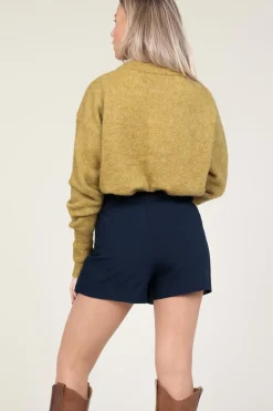 Soft Oversized Alpaca Sweater Vitow | Green... | American Vintage | Little Soho
